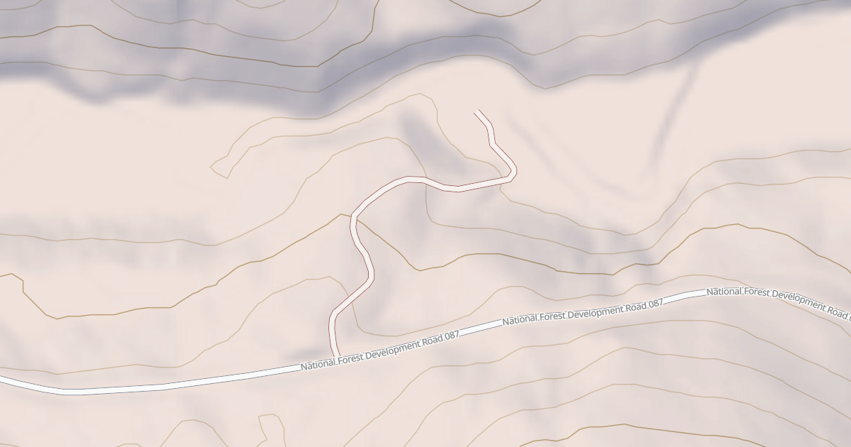 Map preview of MCCOY CREEK SPUR
