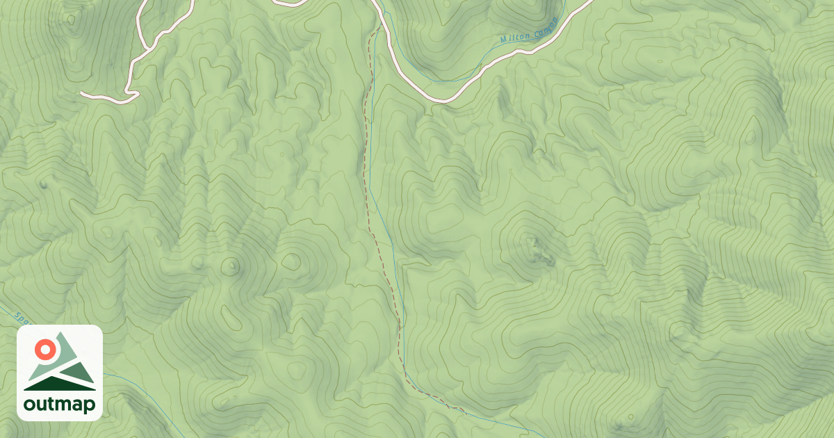 Map of MILTON CANYON SPUR D