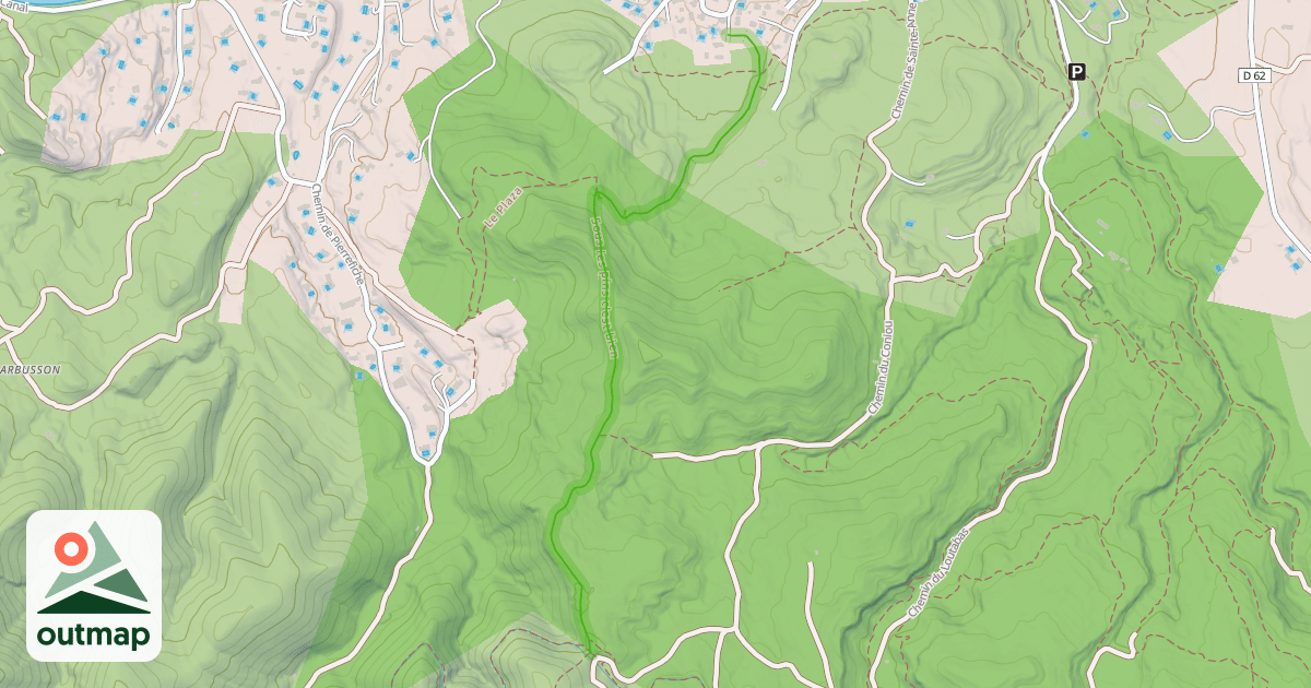 Map of Sous les pins c'est bien