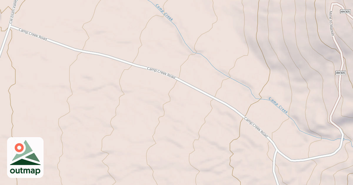 Map of CAMP CREEK