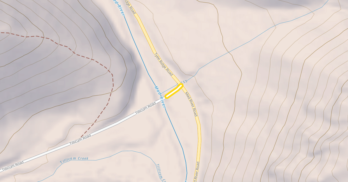 Map preview of Tillicum Road