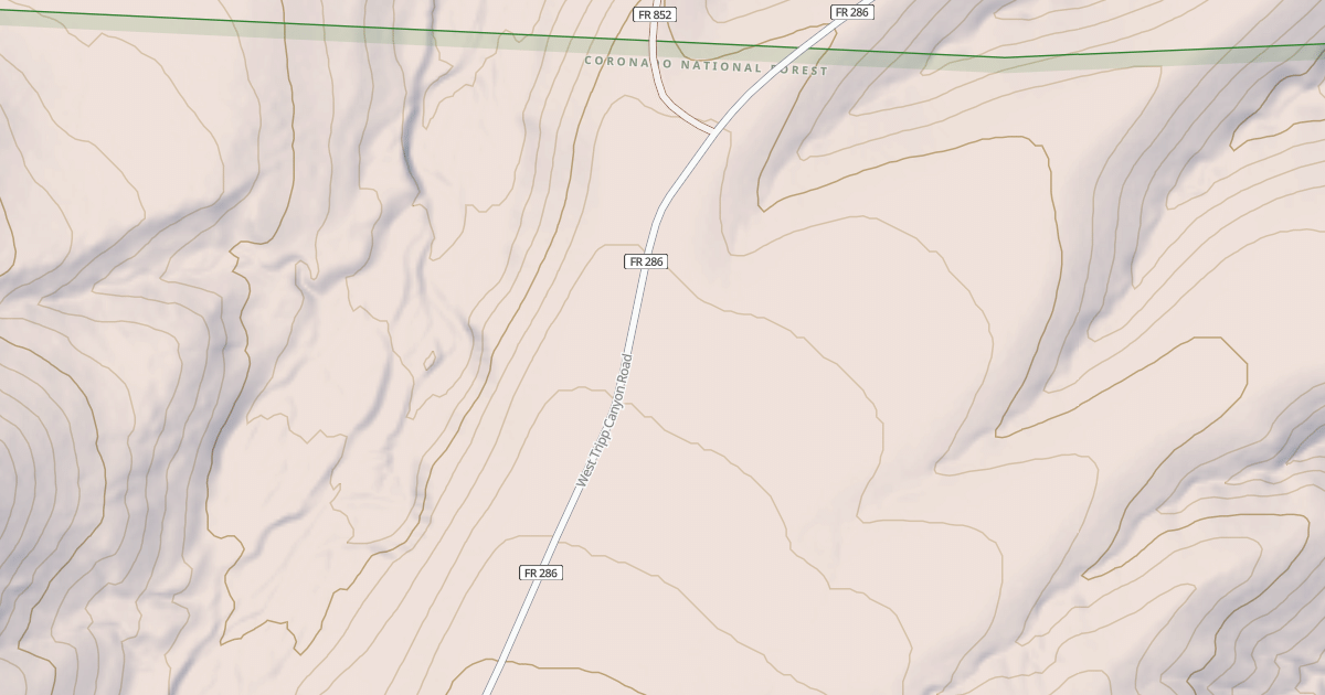 Map preview of TRIPP CANYON