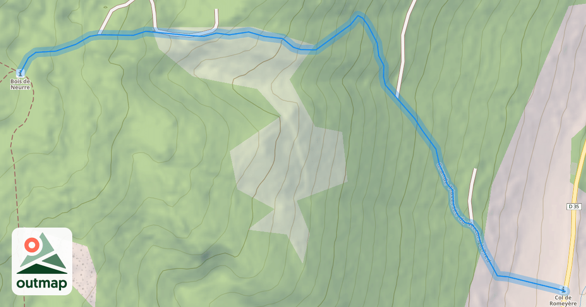 Map of Grande Traversée du Vercors à Pied