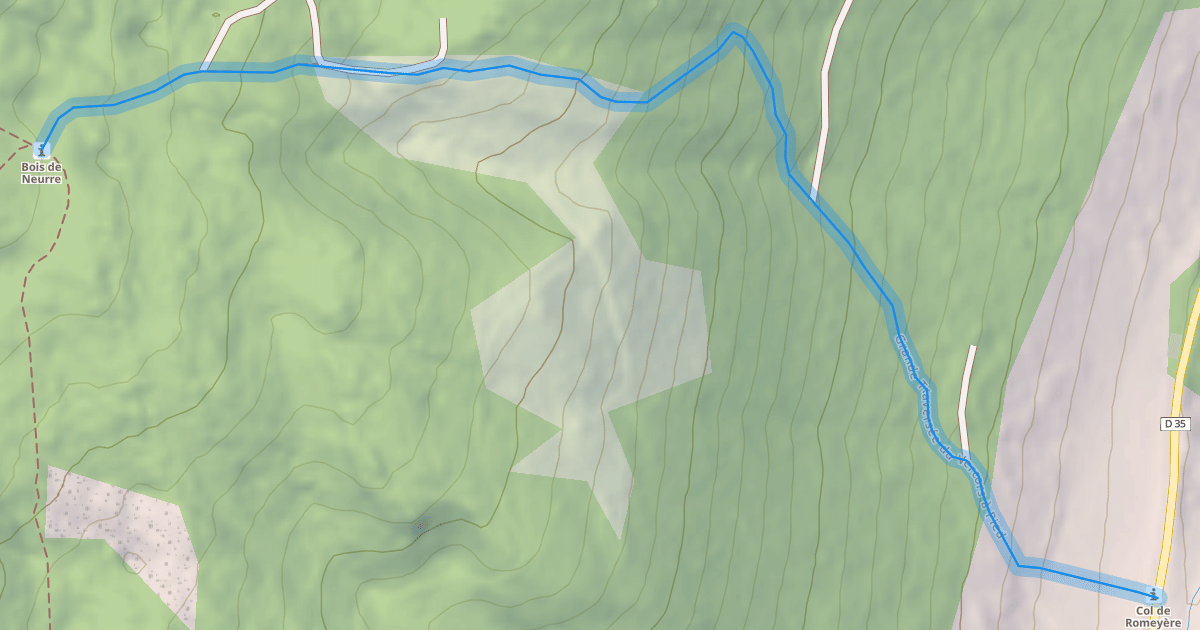 Map preview of Grande Traversée du Vercors à Pied