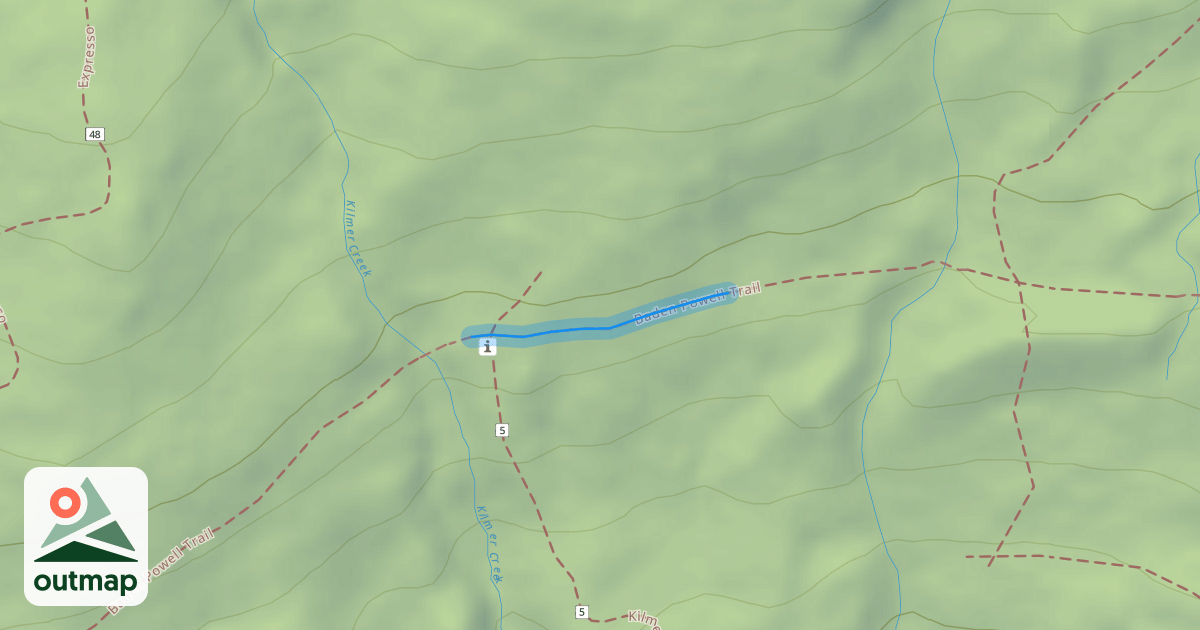 Map of Baden Powell Trail