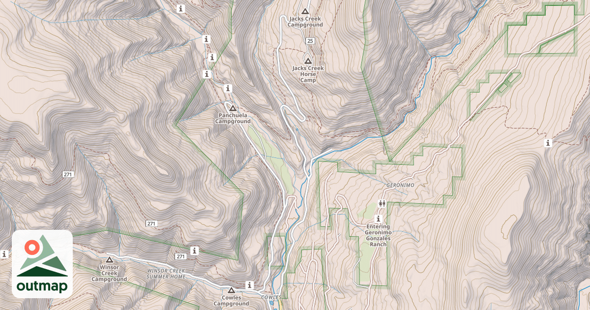 Map of JACKS CREEK