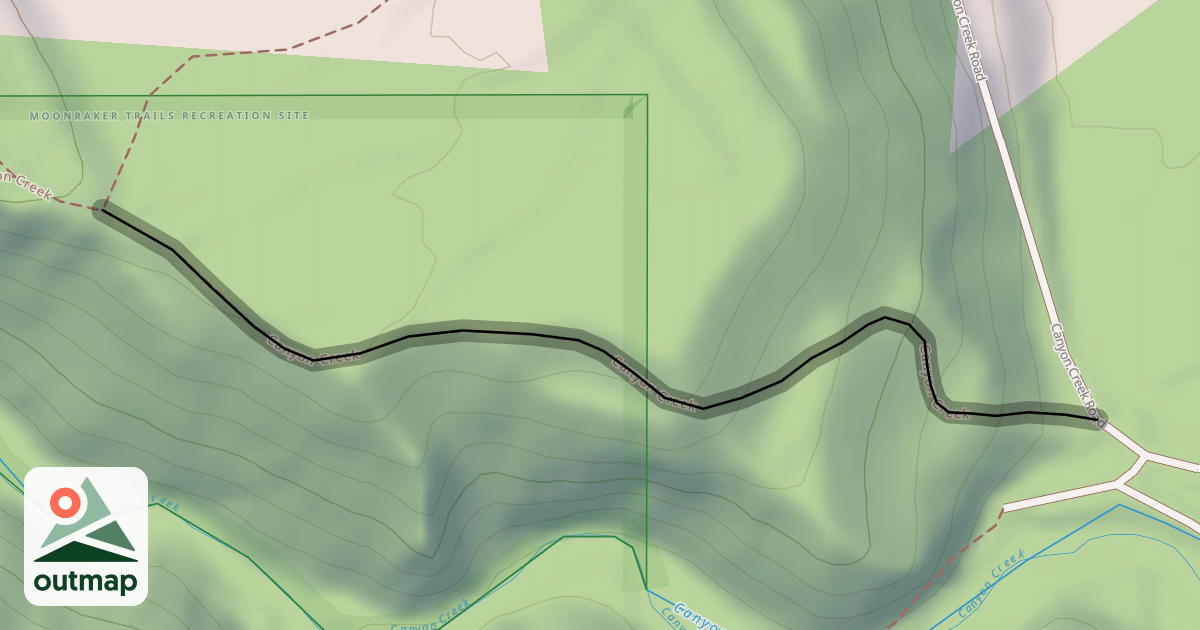 Map of Canyon Creek