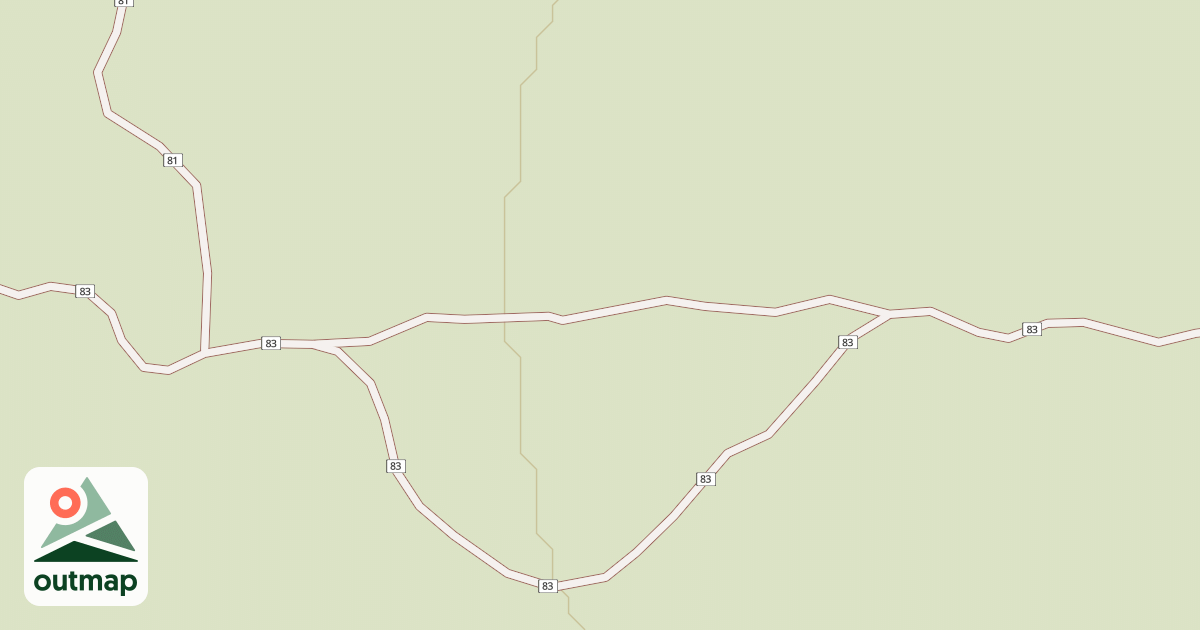 Map of Millican Plateau Tr 83