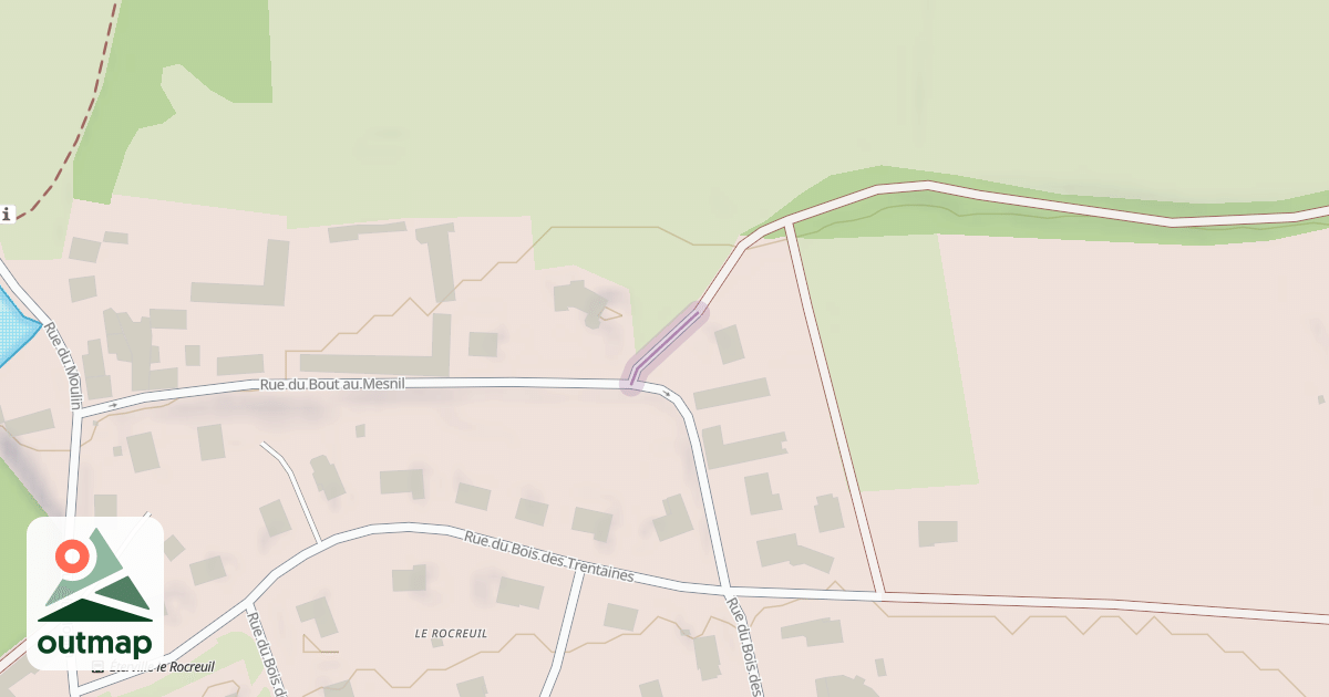 Map of Rue du Bout au Mesnil
