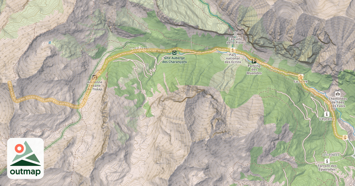 Map of Le Mourre Froid — Sainte-Croix