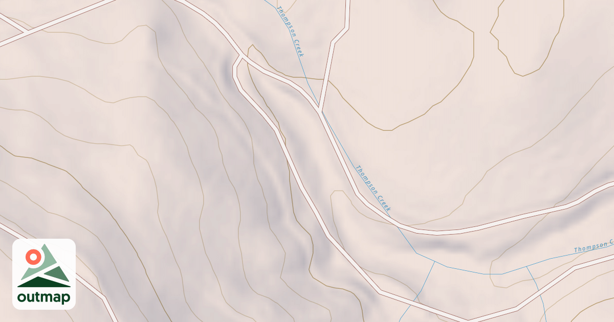 Map of CLAREMONT SPUR