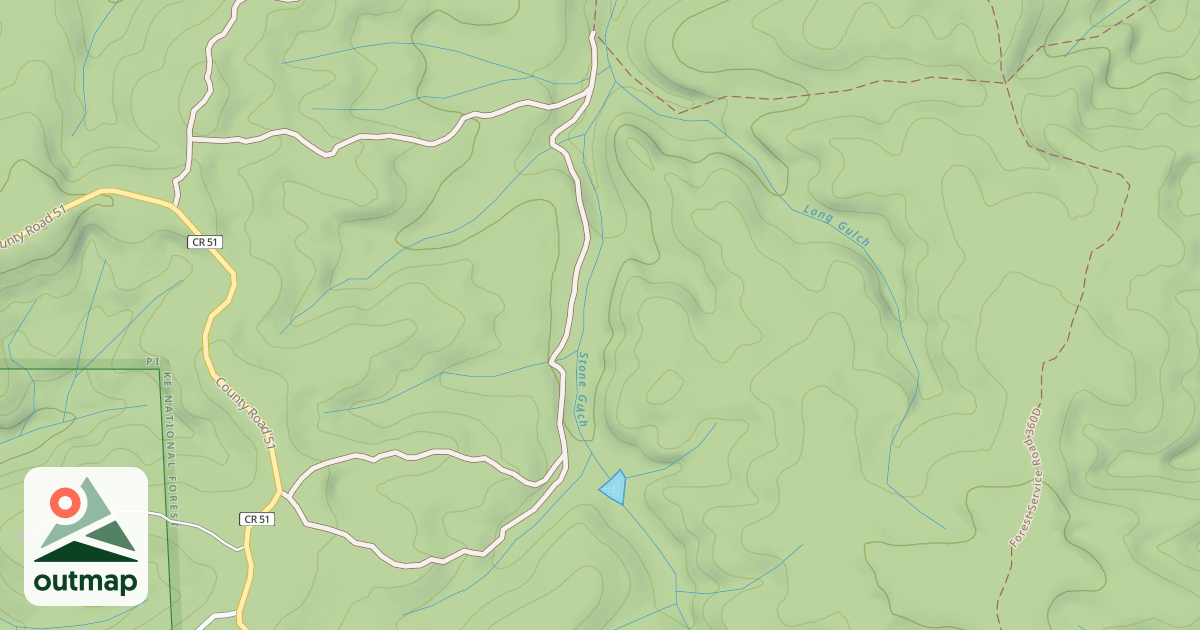Map of LONG GULCH WEST