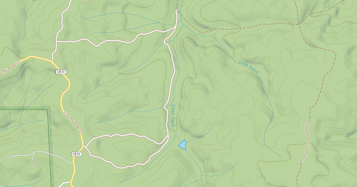 Map preview of LONG GULCH WEST