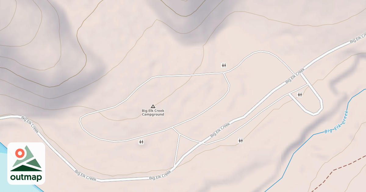 Map of BIG ELK CREEK CAMPGROUND