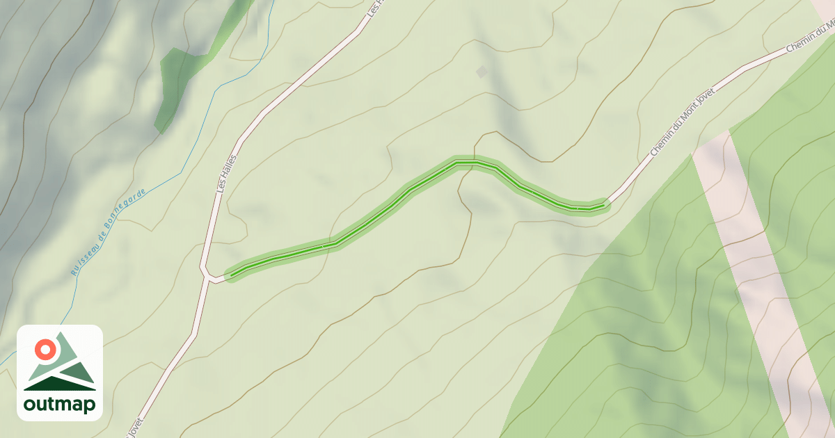 Map of Chemin du Mont Jovet