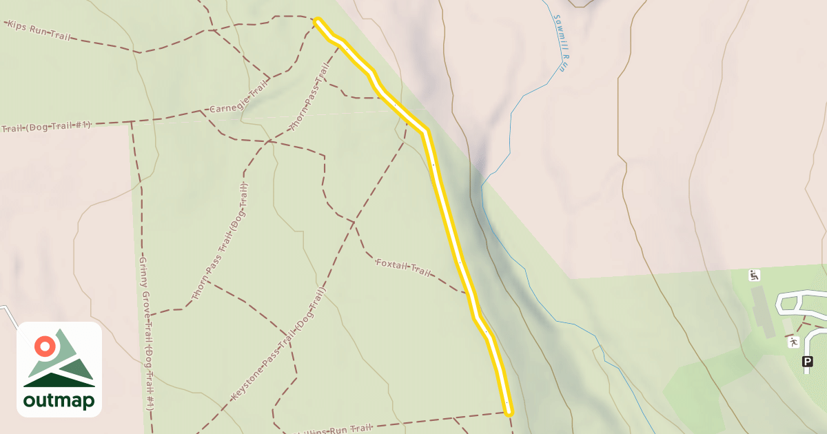Map of Ridge Run Trail