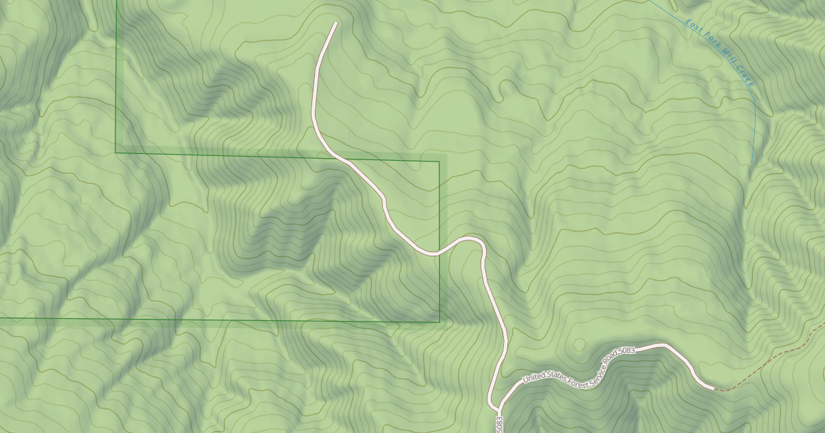 Map preview of USFS Motor Vehicle Use Map Roads {BCD166F6-9F1B-4AEE-AD20-B532840DDAA1}