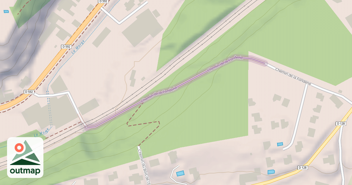 Map of Chemin de la Fonderie