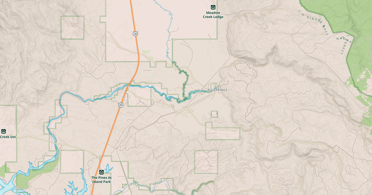 Map preview of Railroad Right-Of-Way