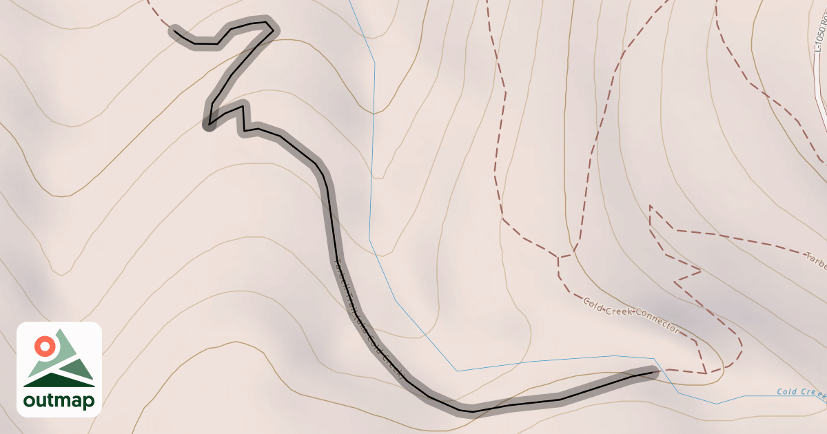 Map of Tarbell Trail (aka Cold Creek)
