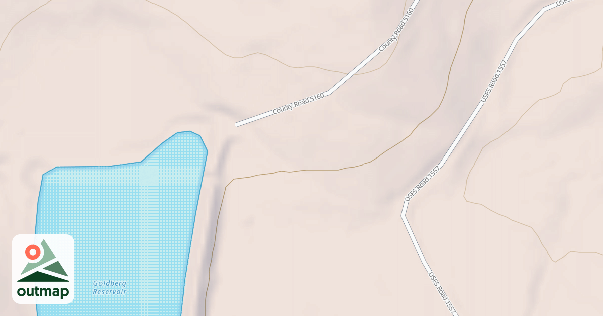 Map of GOLDBERG RESV. CUT-OFF