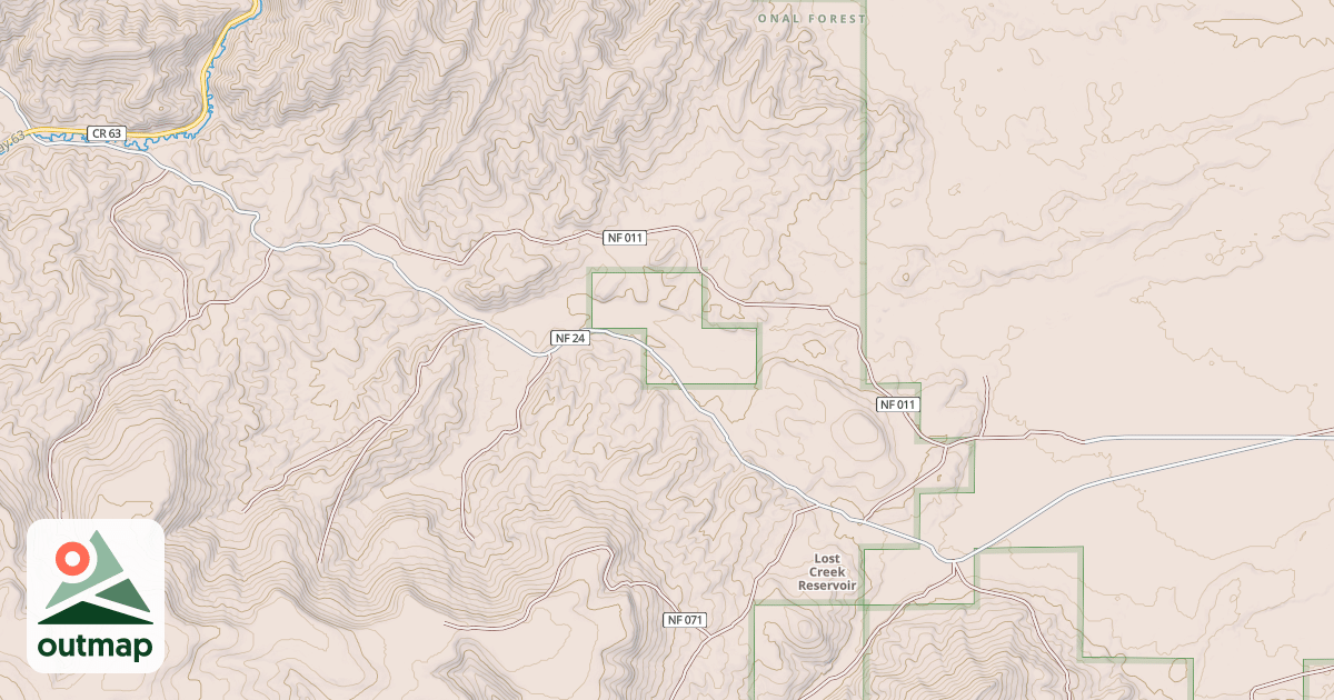 Map of DEER CREEK MRS