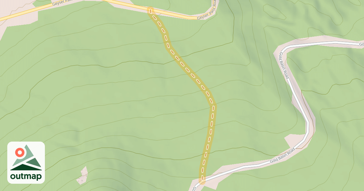 Map of Pre-Laurel Peak Backcountry Nordic Route