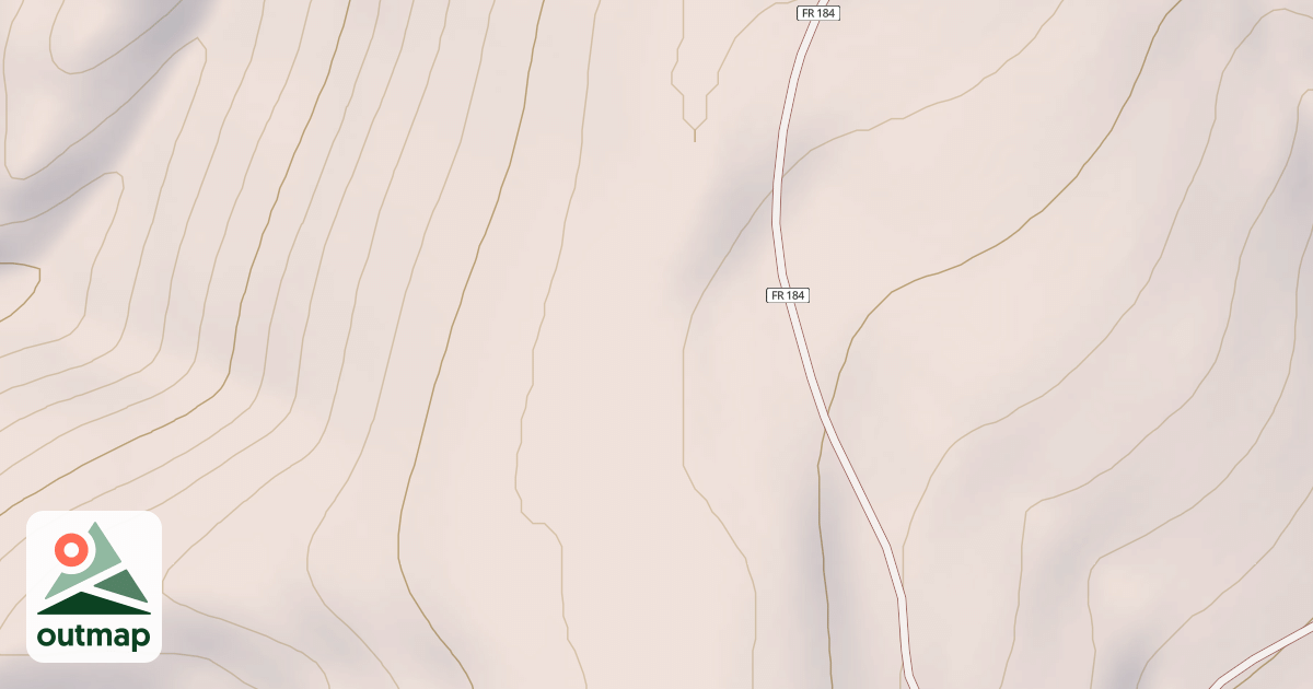 Map of LEFT FK. BOULDER CR SPUR B