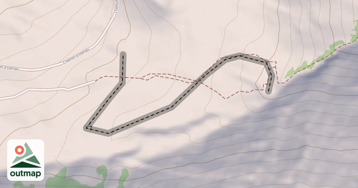 Map of (abandonné) piste
