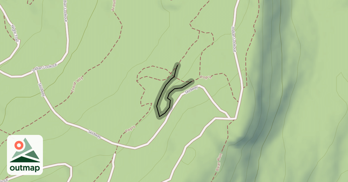 Map of Pop's Ledges