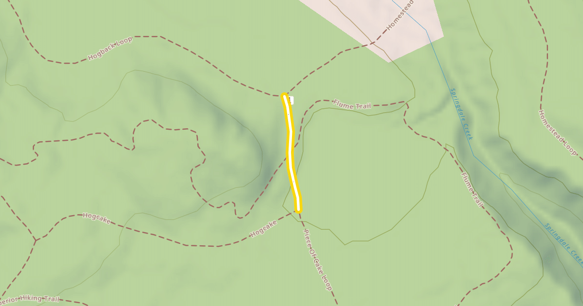 Map preview of Hogback Loop