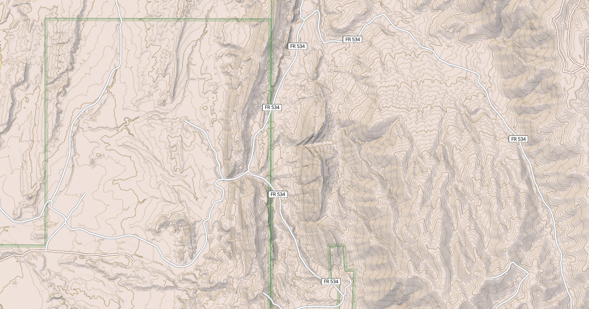 Map preview of USFS Motor Vehicle Use Map Roads {03970D90-EB0F-4E68-A68C-6653A737DC78}