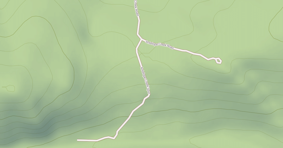 Map preview of ANTELOPE CREEK SPUR
