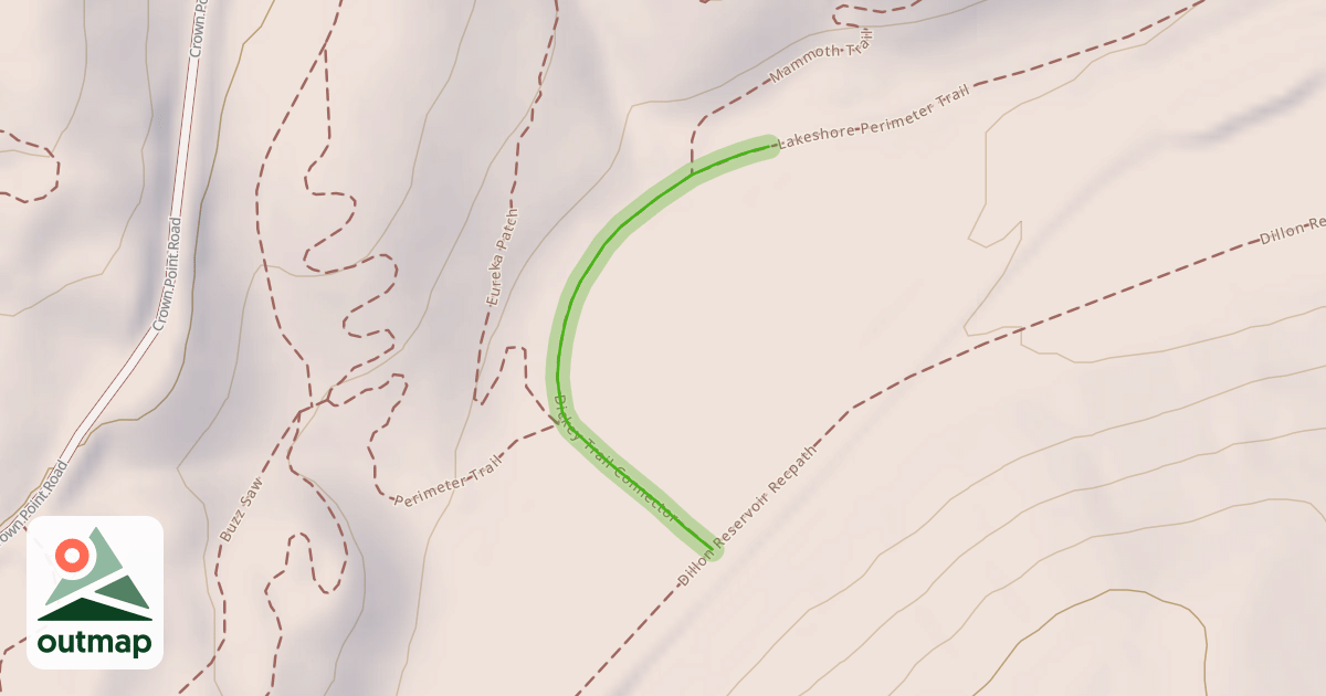 Map of Dickey Trail Connector