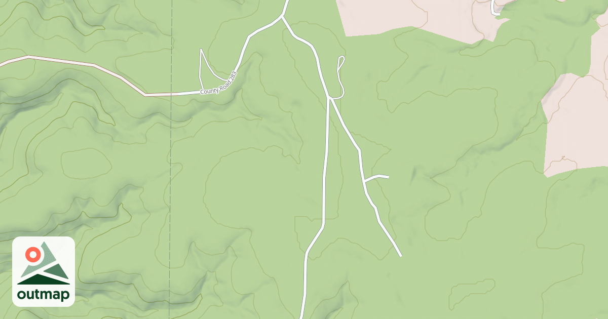 Map of HOG FARM