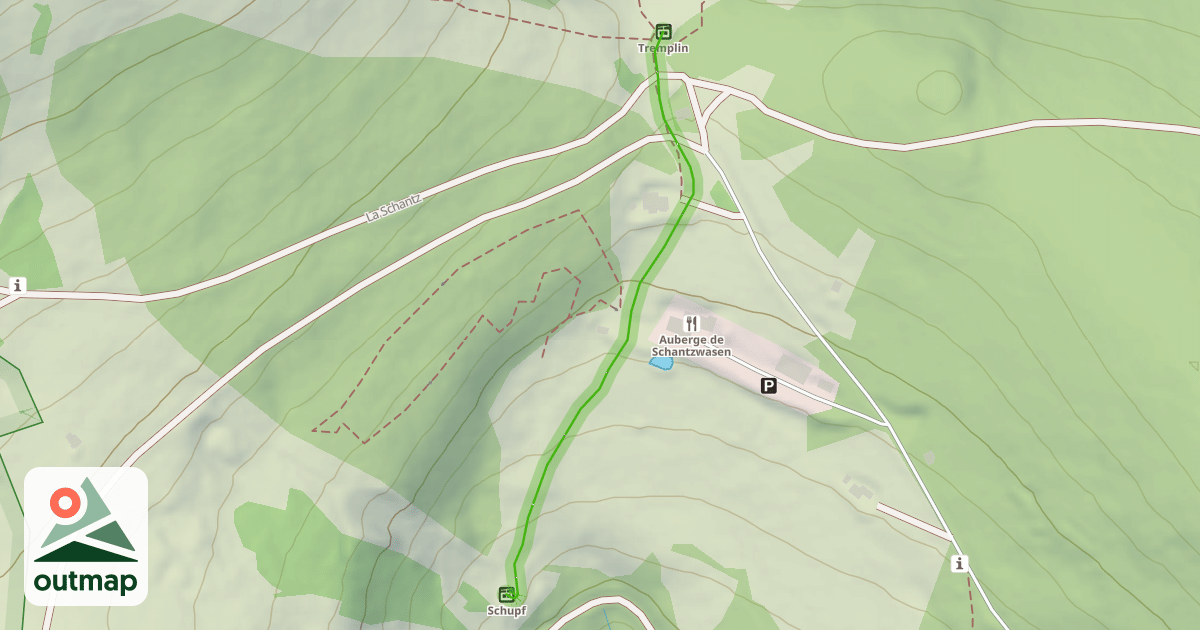 Map of La Schantz