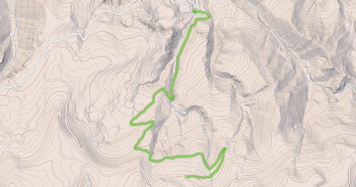 Map preview of Orchid Gulch Trail