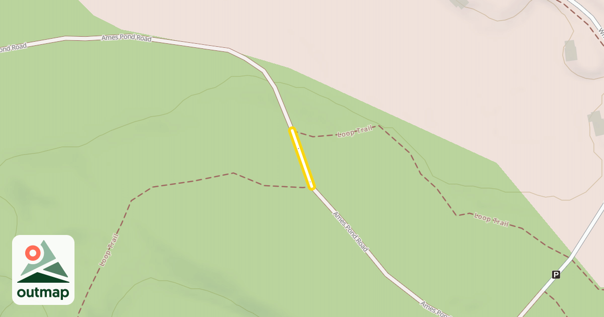 Map of Ames Pond Road