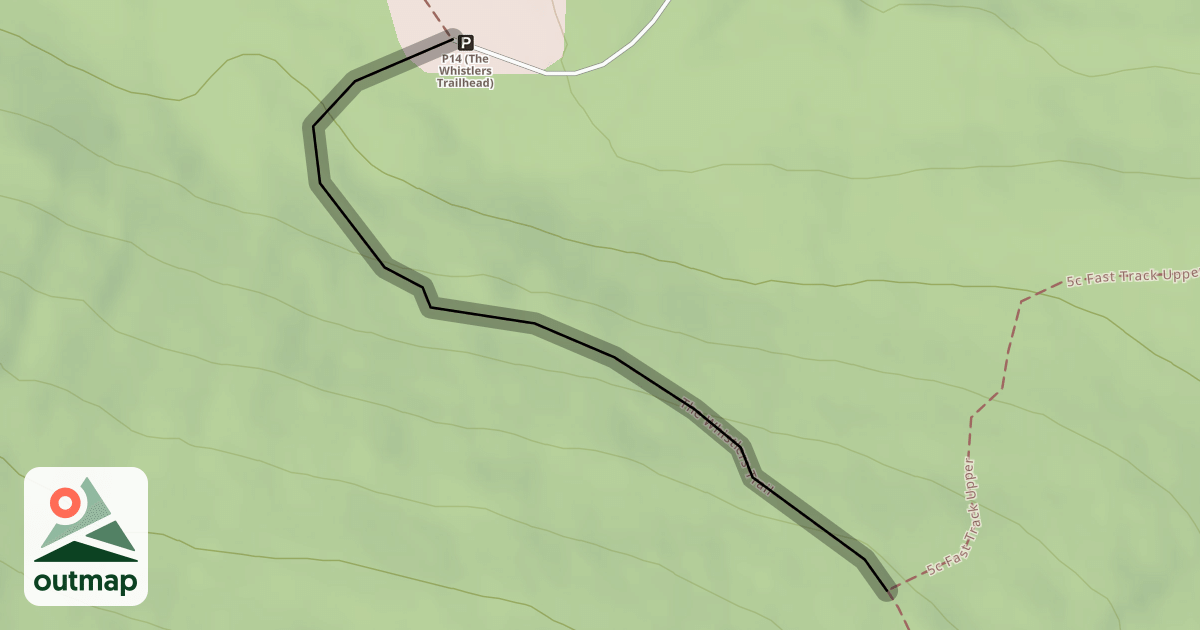 Map of The Whistlers Trail