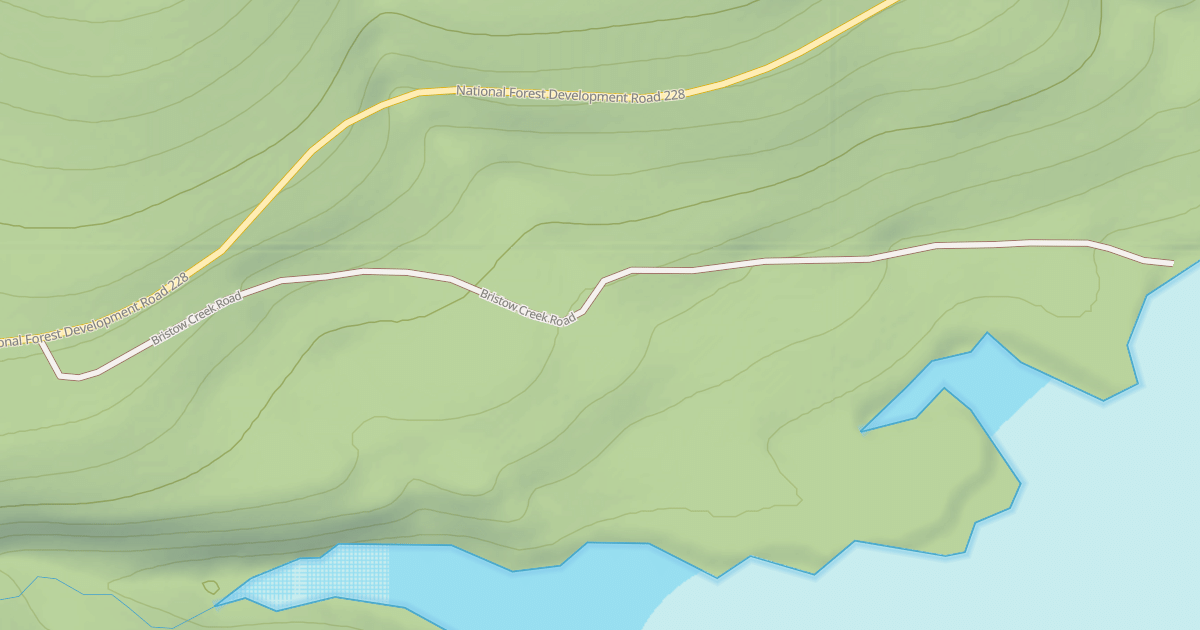 Map preview of BRISTOW CR. ACCESS