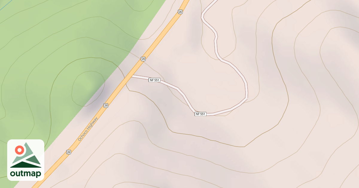 Map of USFS Motor Vehicle Use Map Roads {E3E55342-18DD-4A3C-8C5D-BAEE409E1CCE}