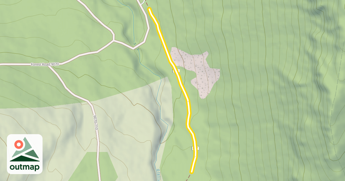 Map of Pacific Crest National Scenic Trail #2000