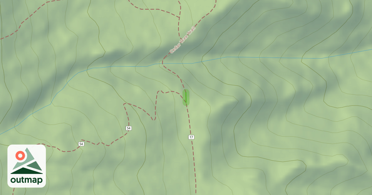 Map of Cedar Tree Trail