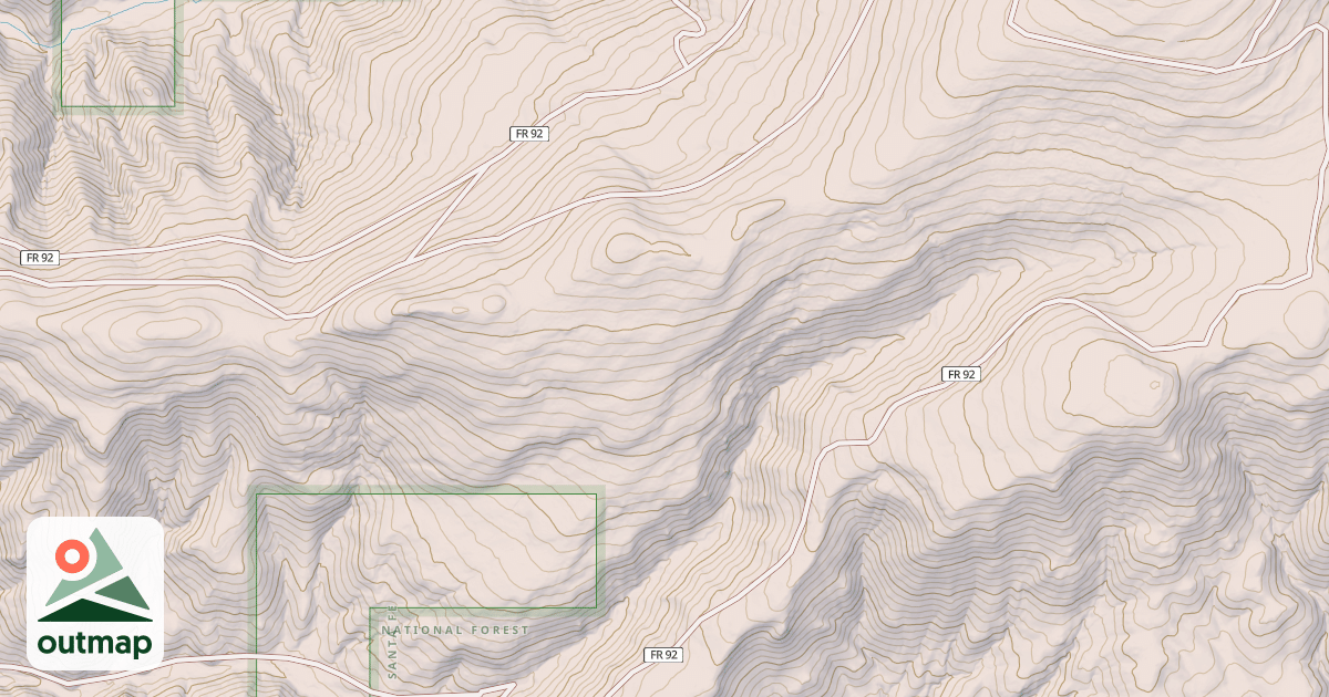 Map of USFS National Forest System Roads {A9C7BFE0-C0D8-48CD-8514-2CBE04A83350}
