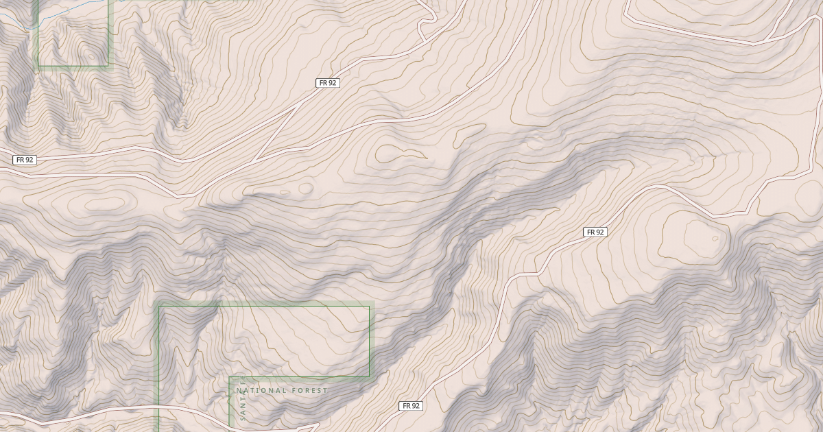 Map preview of USFS National Forest System Roads {A9C7BFE0-C0D8-48CD-8514-2CBE04A83350}