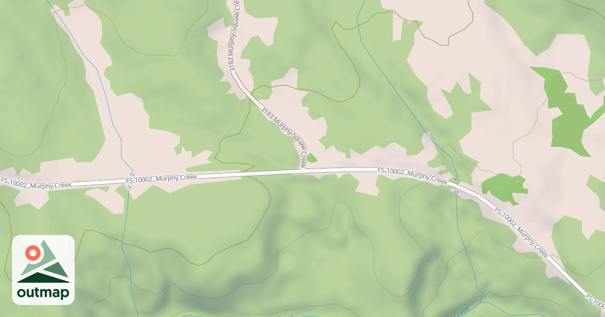 Map of Murphy-Squaw Creek