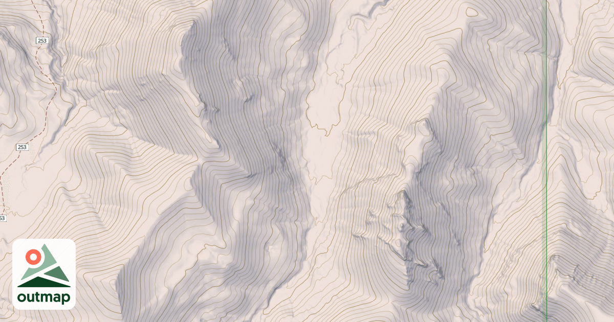 Map of Cyanide Creek