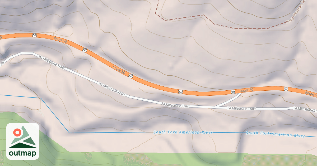 Map of 34 MILESTONE