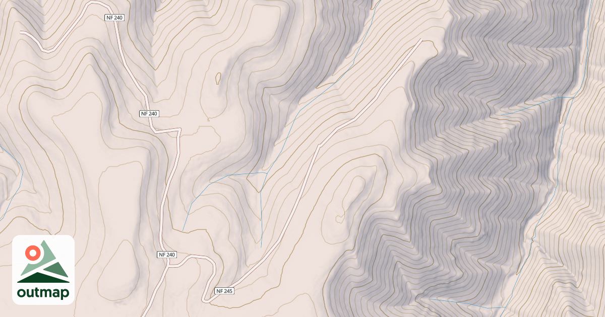 Map of WEST COUGAR RIDGE