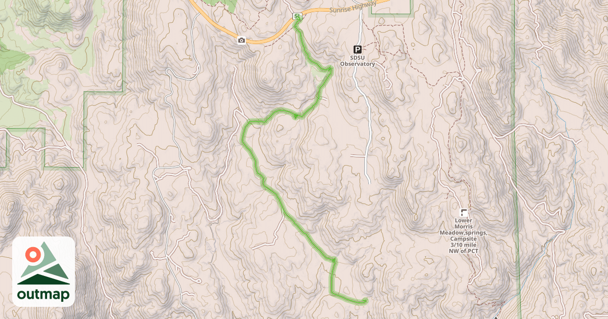 Map of Verde Ravine Road